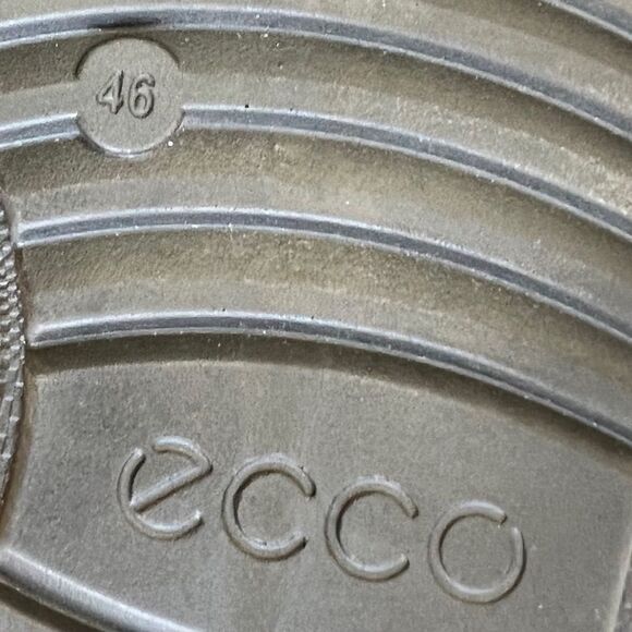 ECCO Men’s Hybrid Brown Leather Plain Toe Lace Up Oxford Shoe Sz 46/12-12.5 - Picture 8 of 9